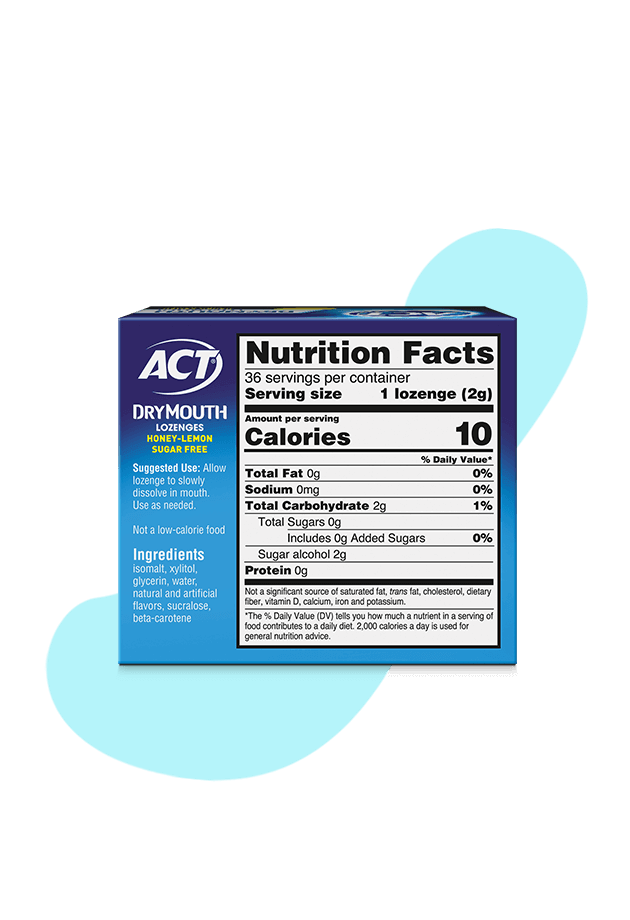 Dry Mouth Lozenges ACT® Dry Mouth Relief Products